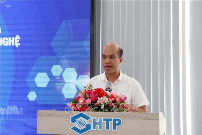 Trong ảnh: Ông Nguyễn Nghĩa Hiệp, Phó Trưởng ban Ban Quản lý Khu Công nghệ cao Thành phố Hồ Chí Minh phát biểu tại Hội thảo. Ảnh: Tiến Lực – TTXVN
