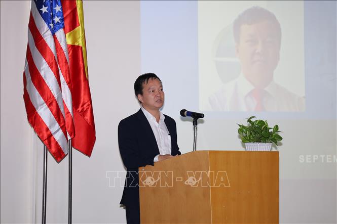 Tiến sĩ Nguyễn Anh Dũng, Phó Vụ trưởng Vụ Giáo dục Đại học, Bộ Giáo dục và Đào tạo phát biểu tại Diễn đàn. Ảnh: Ánh Tuyết - TTXVN