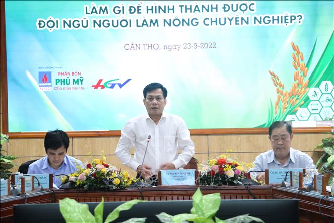 Ông Nguyễn Ngọc Hè, Phó Chủ tịch UBND thành phố Cần Thơ phát biểu tại Hội thảo. Ảnh: Ánh Tuyết - TTXVN