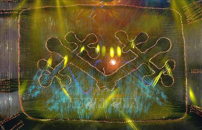 A special art performance highlights the uniqueness of Xoe Thai dance at the ceremony VNA Photo: Dương Giang 