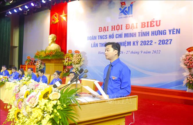 Bí thư Trung ương Đoàn, Chủ tịch Trung ương Hội sinh viên Việt Nam Nguyễn Minh Triết phát biểu. Ảnh: Mai Ngoan - TTXVN