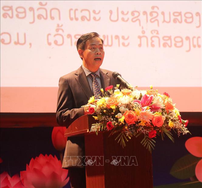 Phó Bí thư Thường trực Tỉnh ủy Quảng Trị Nguyễn Đăng Quang phát biểu tại buổi lễ. Ảnh: Nguyên Lý-TTXVN