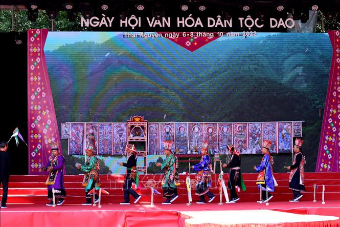 Nghi lễ Tết nhảy của người Dao tỉnh Phú Thọ. Ảnh: Thu Hằng-TTXVN
