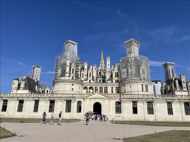 Lâu đài Chambord. Ảnh: Nguyễn Thu Hà (P/v TTXVN tại Pháp) 
