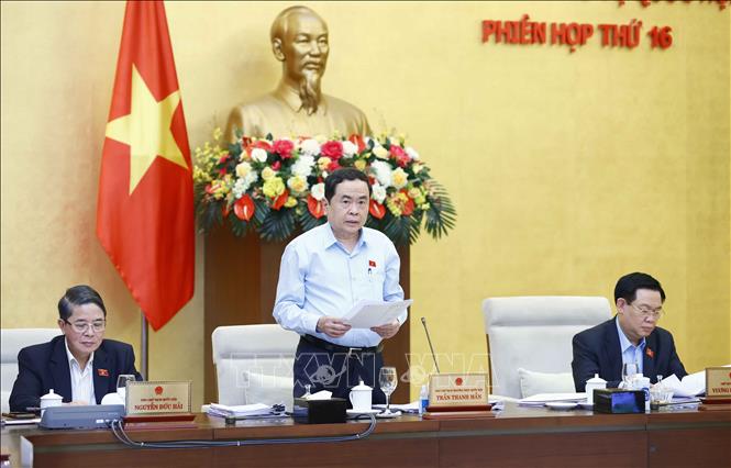 Phó Chủ tịch Thường trực Quốc hội Trần Thanh Mẫn phát biểu. Ảnh: Doãn Tấn - TTXVN