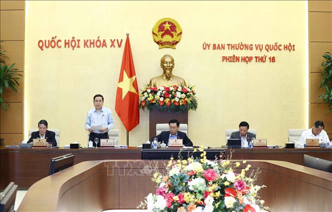 Phó Chủ tịch Thường trực Quốc hội Trần Thanh Mẫn phát biểu. Ảnh: Doãn Tấn - TTXVN