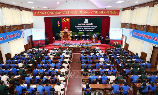 Quang cảnh Đại hội đại biểu Đoàn TNCS Hồ Chí Minh tỉnh Ninh Thuận. Ảnh: Công Thử - TTXVN