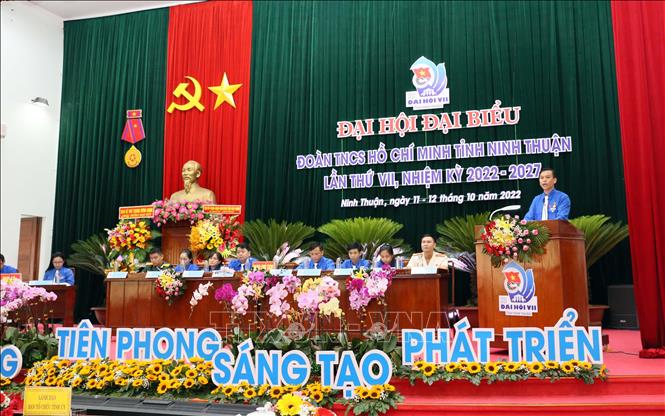 Quang cảnh Đoàn Chủ tịch điều hành đại hội . Ảnh: Công Thử - TTXVN