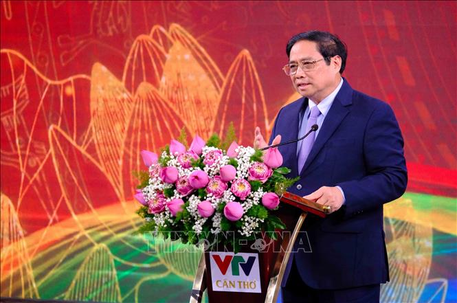 Thủ tướng Chính phủ Phạm Minh Chính phát biểu. Ảnh: Thanh Liêm - TTXVN