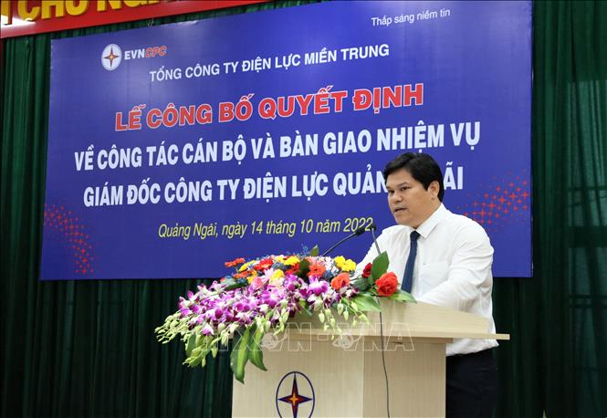 Ông Trần Phước Hiền, Phó Chủ tịch UBND tỉnh Quảng Ngãi phát biểu tại Lễ công bố. Ảnh: Phạm Cường-TTXVN