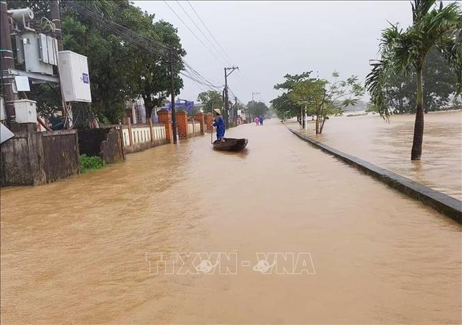 Flooding in Hai Lang district, Quang Trị province. VNA Photo 