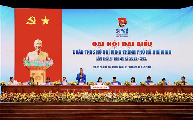 Đoàn Chủ tịch điều hành Đại hội. Ảnh: Hồng Giang - TTXVN