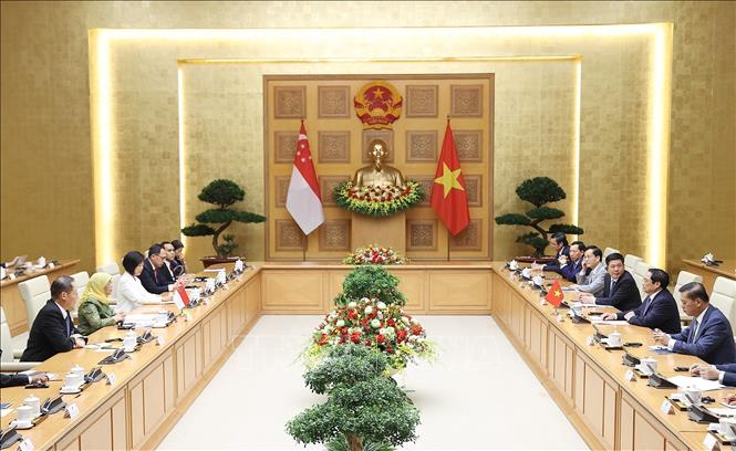 A view of the reception. VNA Photo: Dương Giang