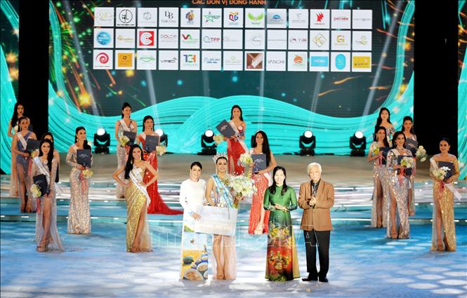 Người đẹp Đinh Như Phương xuất sắc đăng quang Hoa hậu Biển đảo Việt Nam năm 2022. Ảnh: Thanh Vân-TTXVN