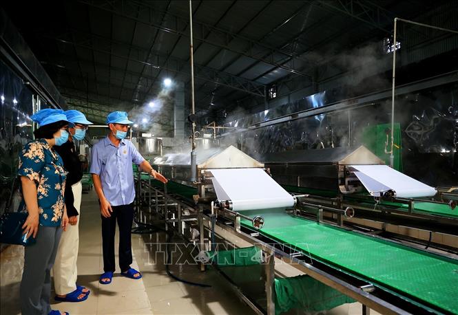 Công ty TNHH Tân Nhiên áp dụng hệ thống quản lý chất lượng FSSC 22000. Ảnh: Hồng Đạt - TTXVN
