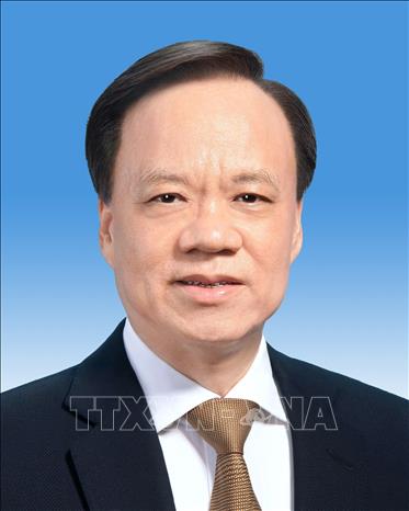 Trong ảnh: Đồng chí Trần Mẫn Nhĩ, Ủy viên Bộ Chính trị Ban chấp hành Trung ương Đảng Cộng sản Trung Quốc khóa XX, ngày 23/10/2022. Ảnh: THX/TTXVN 