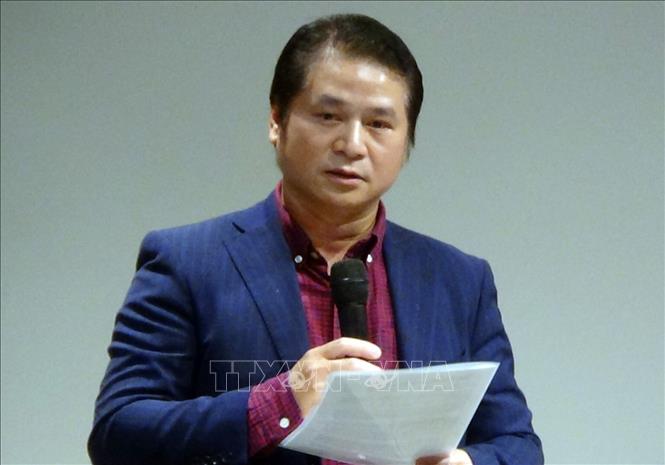 Trong ảnh: Tham tán Thương mại Việt Nam tại Nhật Bản Tạ Đức Minh phát biểu tại Hội thảo. Ảnh: Đào Thanh Tùng - Phóng viên TTXVN tại Tokyo