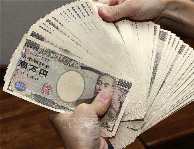 Trong ảnh: Đồng yen của Nhật Bản. Ảnh: AFP/TTXVN