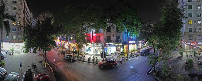 A corner of the Korean town in My Dinh residential area. VNA Photo: Tuấn Anh