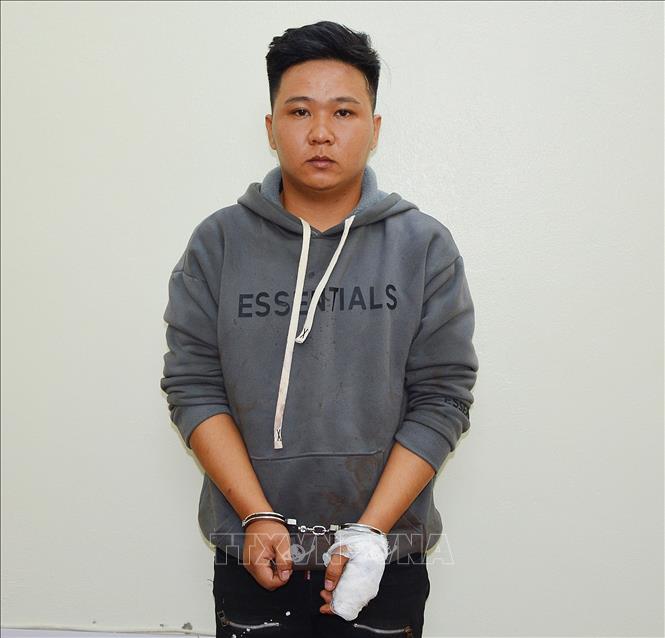 Đối tượng Phan Thanh Hoàng tại Cơ quan điều tra. Ảnh: Thái Hùng- TTXVN