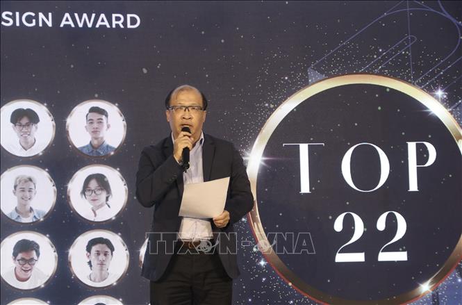 
Trong ảnh: Ông Nguyễn Chánh Phương, Phó Chủ tịch HAWA phát biểu tại Lễ trao giải Hoa Mai Design Award 2022. Ảnh: Xuân Anh -TTXVN