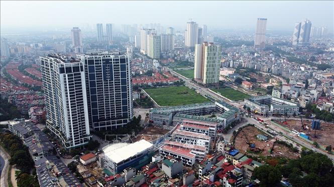 Apartment buildings in the western region of Hanoi. VNA Photo: Tuấn Anh
