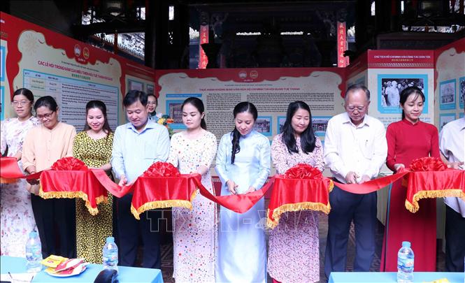 A view of the inauguration ceremony for the cultural space dedicated to late President Ho Chi Minh. VNA Photo: Xuân Khu