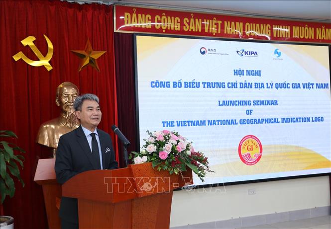 IPO Vietnam General Director Dinh Huu Phi speaks at the event. VNA Photo: Hoàng Hiếu 