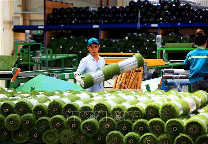 Trong ảnh: Công ty TNHH CCGrass Việt Nam có tổng vốn dự án đầu tư 2 giai đoạn tại tỉnh Tây Ninh dự kiến là 150 triệu USD. Ảnh: Hồng Đạt - TTXVN
