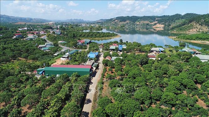 Một góc cao nguyên Nà Sản, xã Chiềng Mung, huyện Mai Sơn, tỉnh Sơn La hiện nay. Ảnh: Hữu Quyết - TTXVN