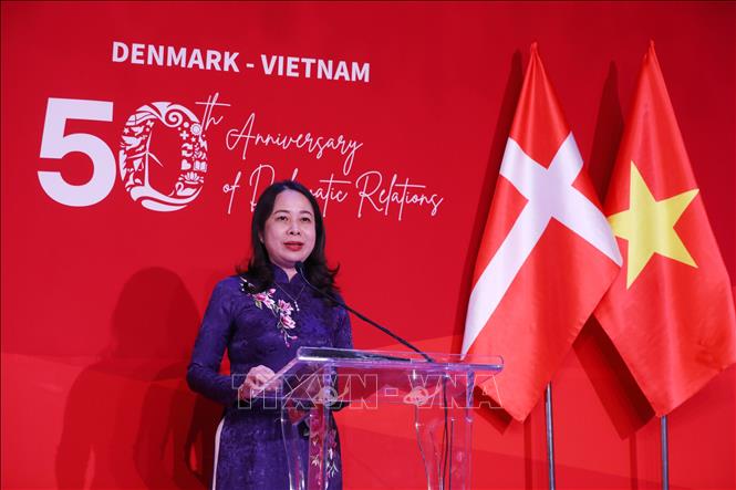 Vice President Vo Thi Anh Xuan speaks at the ceremony. VNA Photo: Lâm Khánh 
