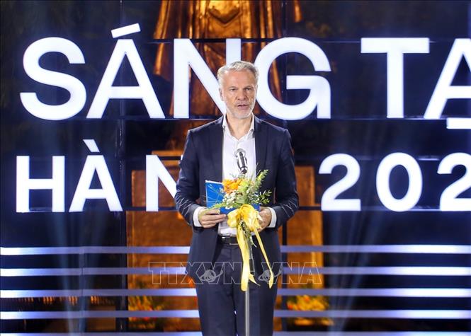 Ngài Christian Manhart, Trưởng Đại diện UNESCO tại Việt Nam phát biểu. Ảnh: Tuấn Đức - TTXVN