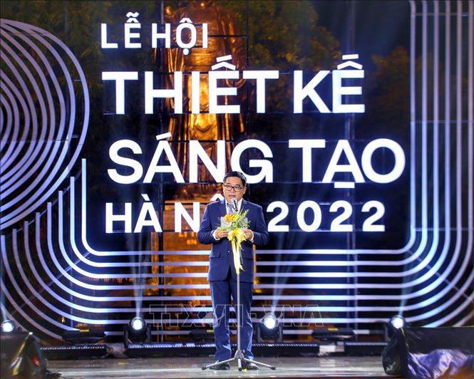 Ông Đỗ Đình Hồng, Giám đốc Sở Văn hóa và Thể thao Hà Nội phát biểu. Ảnh: Tuấn Đức - TTXVN