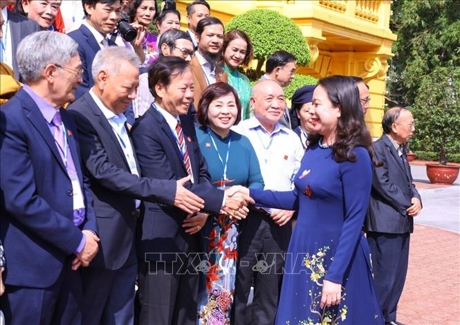 Phó Chủ tịch nước Võ Thị Ánh Xuân gặp mặt Đoàn đại biểu Hội Di sản Văn ...