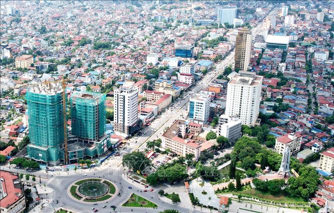 A bird's-eye view of Thai Nguyen city, the northern province of Thai Nguyen. Photo by courtesy