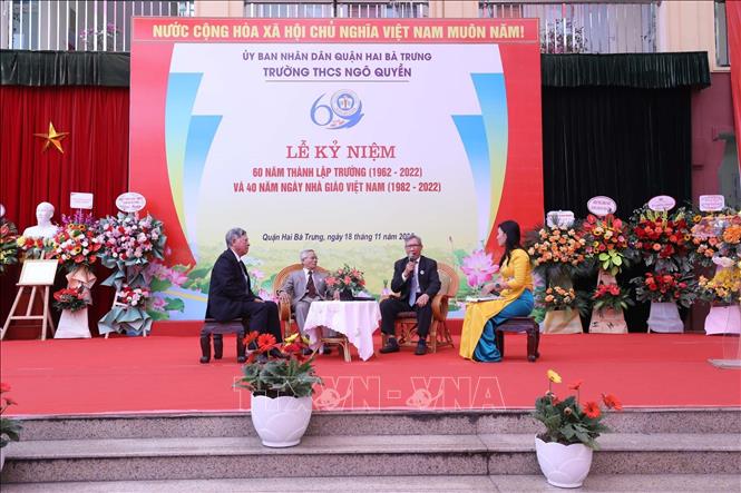 trường ngô sơn Trường THCS Ngô Quyền (Hà Nội) kỷ niệm 60 năm thành lập - Ảnh thời