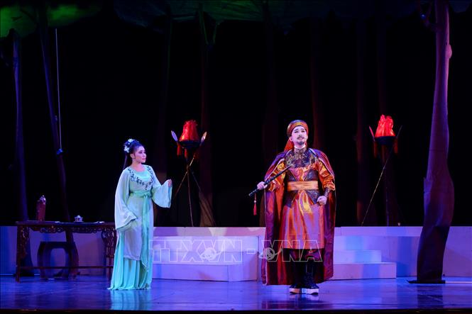 Vở Chân dung người mở cõi. Ảnh: Đức Hạnh - TTXVN 