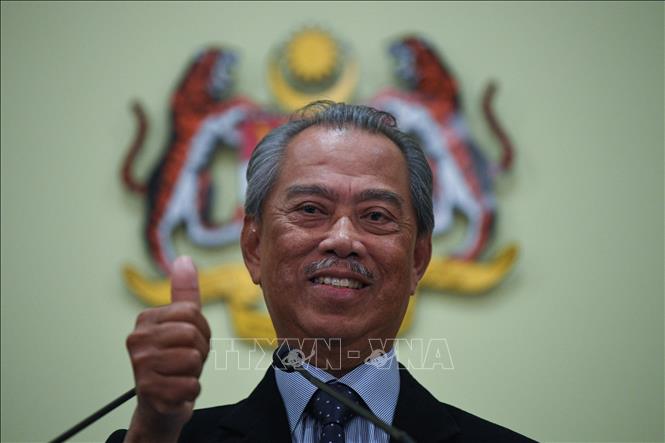 Trong ảnh (tư liệu): Ông Muhyiddin Yassin, khi đang giữ chức Thủ tướng Malaysia, phát biểu tại một cuộc họp ở Putrajaya ngày 9/3/2020. Ảnh: AFP/TTXVN