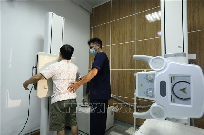 Phòng chụp X-Quang tại Bệnh viện Đa khoa Hùng Vương (Phú Thọ). Ảnh: Minh Quyết - TTXVN