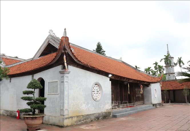 Trong ảnh: Một góc kiến trúc chùa Bút Tháp. Ảnh: Thanh Thương - TTXVN