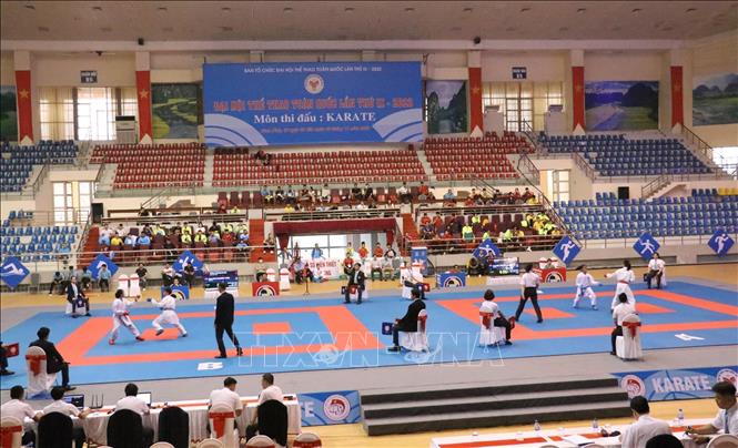 Bộ môn Karate diễn ra đến hết ngày 30/11. Ảnh: Đức Phương - TTXVN