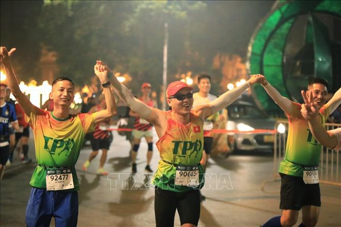 Giải năm nay có thêm nội dung thi đồng đội. Ảnh: Tuấn Anh - TTXVN