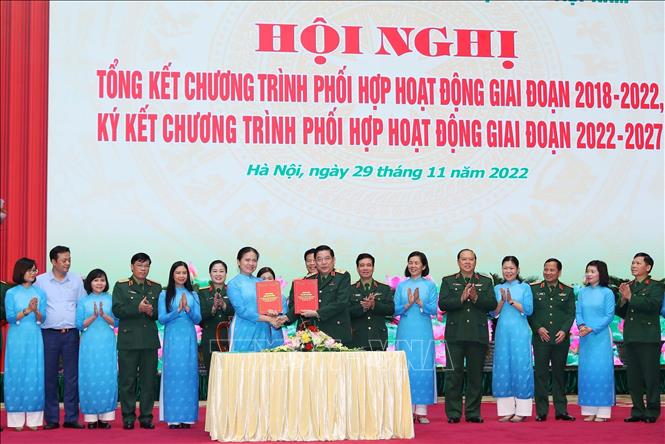 Tăng cường phối hợp hoạt động giữa QĐND Việt Nam và Hội LHPN Việt Nam ...
