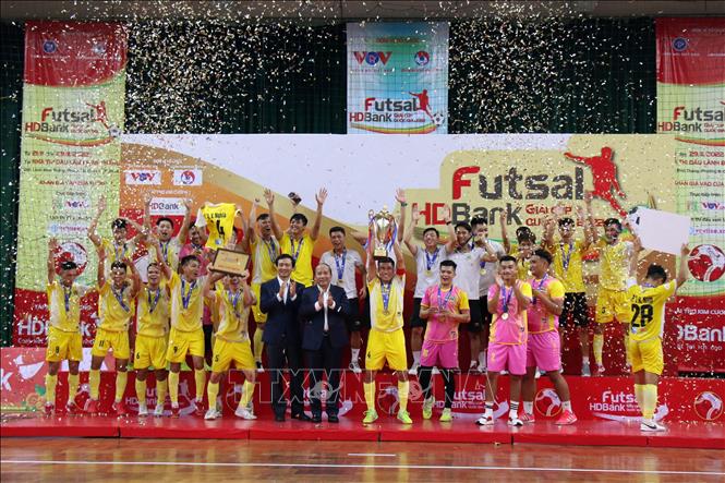 Sài Gòn FC vô địch Giải futsal Cúp Quốc gia 2022. Ảnh: Tiến Lực – TTXVN