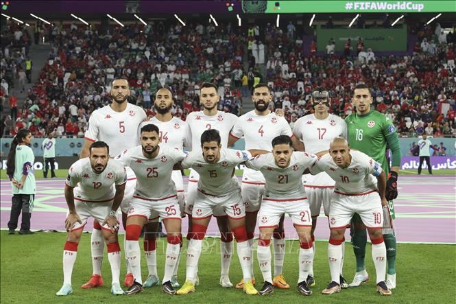 Đội hình xuất phát của tuyển Tunisia. Ảnh: THX/TTXVN