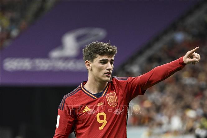 Gavi, chàng tiền vệ sinh năm 2004, không chỉ điển trai mà còn là cầu thủ trẻ tuổi nhất của giải năm nay. Gavi là một cầu thủ trẻ rất tiềm năng và nhận được nhiều kỳ vọng của người hâm mộ thế giới. Anh đã có nhiều thành tích đáng nể và hàng chục lần khoác áo tuyển quốc gia. Ảnh: THX/ TTXVN