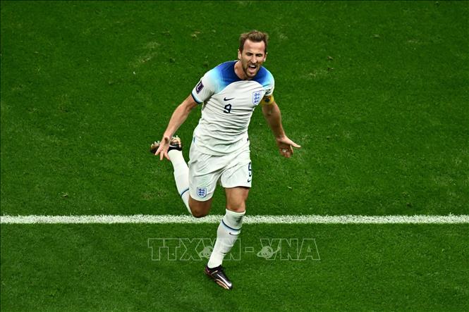 Pha ăn mừng bàn thắng nhân đôi cách biệt cho tuyển Anh của tiền đạo Harry Kane. Ảnh: AFP/ TTXVN