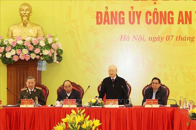 Trong ảnh: Tổng Bí thư Nguyễn Phú Trọng phát biểu chỉ đạo hội nghị. Ảnh: Trí Dũng- TTXVN