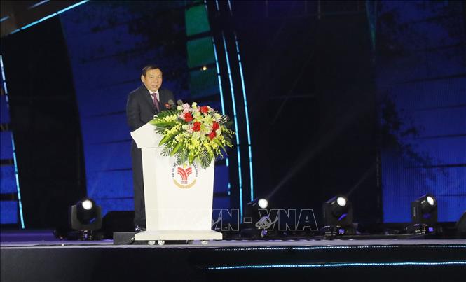 Bộ trưởng Bộ Văn hóa, Thể thao và Du lịch Nguyễn Văn Hùng phát biểu. Ảnh: Trung Kiên - TTXVN