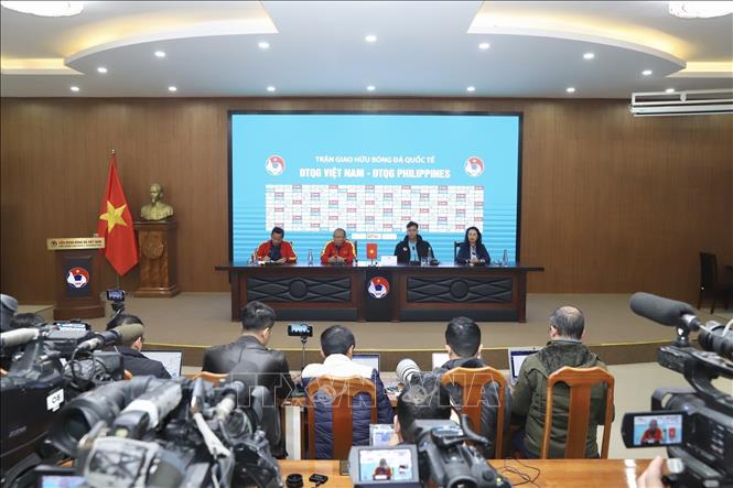Quang cảnh Họp báo. Ảnh: Minh Quyết - TTXVN